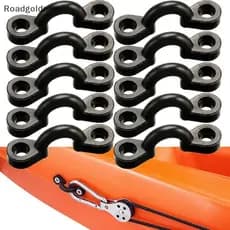 Kit de fixação para caiaque RGN com 10 peças, inclui 20 parafusos, acessórios de anel de deck elástico de nylon, adequad