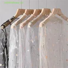 INVN Camiseta Feminina Transparente De Malha , Manga Comprida , Tartaruga Nova