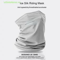 Colar De Suor De Seda Gelada Para Ciclismo E Caminhada Máscara Sunblo Ne Respirável Qui Drying Lavável Esportiva Ao Ar L