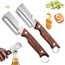 Ultra-sharp Blade Peeler Multi-functional Vegetable with Stainless Steel Blades Ergonomic Handle Rust-proof Kitchen Tool