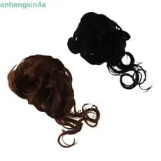 ANHENGXIN Coque De Cabelo Sintético , Extensões Faixa Bagunçado Encaracolado Chignon , Peças Falso Fofo