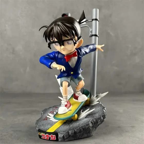 Detetive Conan Série Edogawa Conan LK1/4 Skate Estátua de Futebol Modelagem Figura Modelo Decoração
