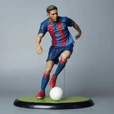 Estrela de futebol GK Messi Estátua Boneca Decoração Figura em caixa Modelo