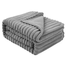 Manta Cobertor Canelada Casal Soft Riscada Aveludada 200x180 Microfibra