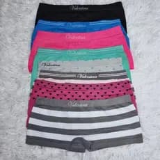 kit Calcinha Box Shortinho Boxer Cueca Feminina Adulto