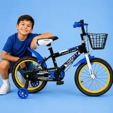 Bicicleta Infantil Menino 3 a 7 Anos Aro 14 com LED + Freios V-Brake + Cestinho + Pneu + Paralamas + Sininho