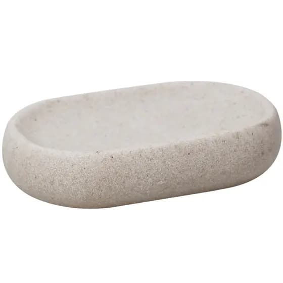 Saboneteira Resina Oval Banheiro Lavabo Porta Sabão Bancada Decoração Organização Premium Elegante Durável Luxo