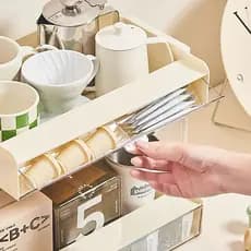 Organizador Acrílico Multiuso 4 Gavetas para Maquiagem Skincare Joias e Objetos