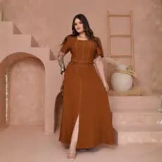 Conjunto Elegante Moda Evangélica Feminina com Costura Contrastante | Tecido Sensorial Premium Saia + Blusa Sofisticada