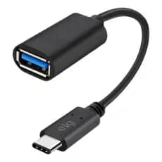 Cabo ELG Adaptador USB Tipo-C x USB-A Fêmea 3.0 - USBADP1