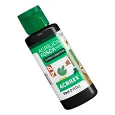 Tinta Acrílica Fosca PRETO 520 - 60ml - ACRILEX