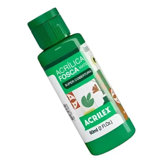 Tinta Acrílica VERDE GRAMA 582 Fosca 60ml - ACRILEX