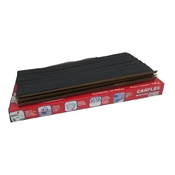 Massa Para Calafetar Mastiflex Carflex Preto 24 Filetes 350g - 51412