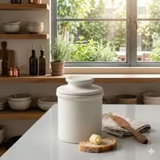 Manteigueira Francesa Porcelana Premium 330ml Manteiga Cremosa (ENVIO IMEDIATO)