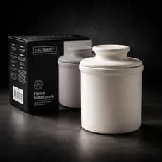 Manteigueira Francesa Porcelana Premium Manteiga Cremosa Sempre (ENVIO IMEDIATO)