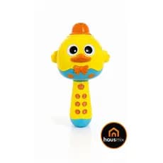 Microfone Bluetooth infantil para contar histórias e música com luz