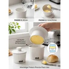 Manteigueira Francesa Porcelana Premium (ENVIO IMEDIATO)