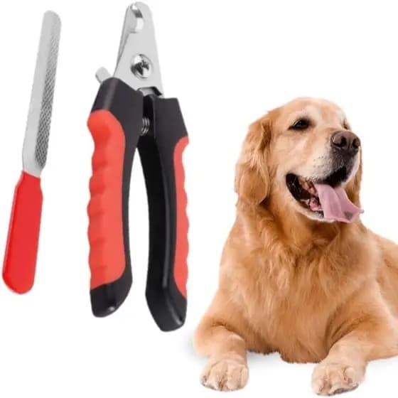 Kit Alicate Cortador Profissional + Lixa De Unha Pets Cães Gatos (ENVIO IMEDIATO)