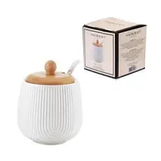 Açucareiro Oasis Cerâmica C/ Colher 360ml Hauskfraft Premium(ENVIO IMEDIATO)