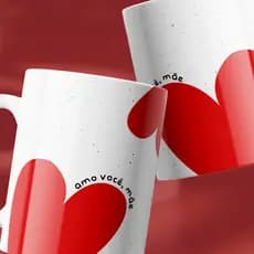 Caneca Personalizada Amo Você | Mãe, Vó, Tia e Dinda | Presente Criativo Caneca Personalizada