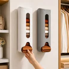 Organizador de Meias Vertical com Dispenser Automático para Armário e Closet