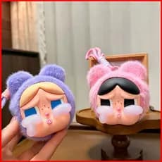 DC1 Novo Cry Baby Big Head Bag Vinil Face Plush Key Trendy Toy Pingente Chaveiro