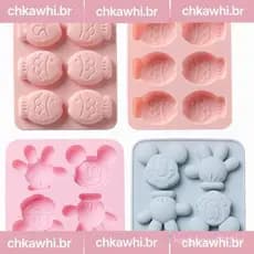 Moldes de Silicone Mickey Fish para Doces, Mini Gelatina, Goma para Crianças e Adultos CXRC