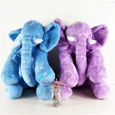 Simulação De Brinquedo De Pelúcia Infantil Elefante Recheado Colorido Animais Elefantes