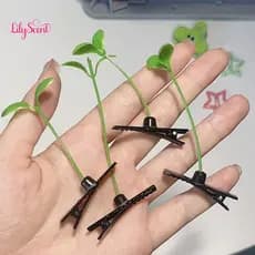 20/30/50Pcs Exquisite craftsmanship: The bud hair clip is mainly made of plastic and alloy materials part strong durable