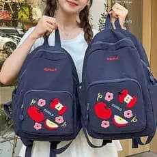 Mochila Escolar Feminina Kawaii Menina Estilo Japones Fofa Aesthetic Organizadora Grande Pequena