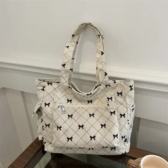 Nova bolsa feminina 2024 novo estilo de grande capacidade estudante classe Commuter saco All-Match portátil sacola axila