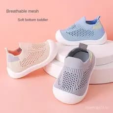 Calçados Infantis Casuais Respiráveis Bebês Meninas Tênis De Malha Soft Bottom Confortável Não Deslizante