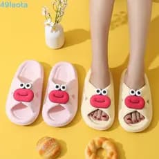 Chinelos De Plataforma LEOTA , Engraçados De EVA Com Lábios Femininos , Sapatos Antiderrapantes Sola Macia Sandálias De