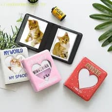 CLO 3 Polegada 36 Bolsos Álbum Fotos Dos Desenhos Animados Oco Coração Imagem Armazenamento Scrapbooking Para Ca