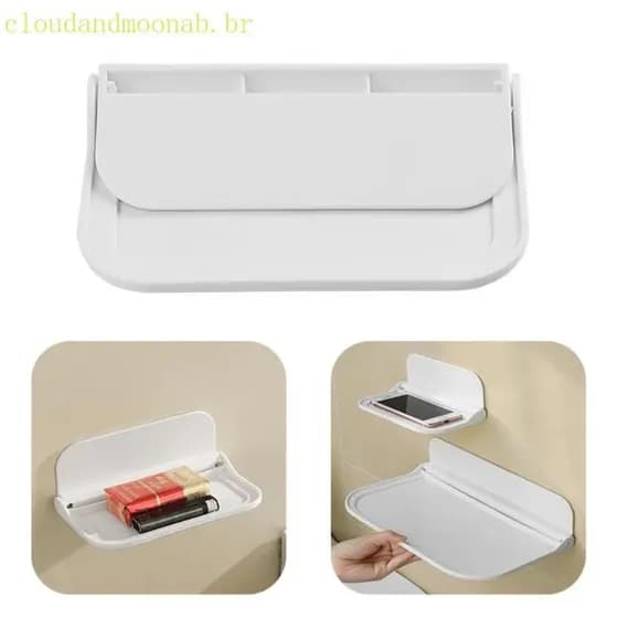 CLO Banheiro Cabeceira Telefone Dormitório Perfuração Rack Armazenamento Wifi