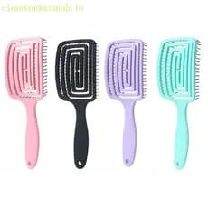 CLO Escova Cabelo Profissional Ventilada , Pente Antiestático Para Massagem Couro Cabeludo , Ferramenta
