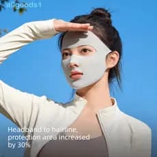 Máscara Protetora Solar ALLGOODS , Fina De Seda Gelada De Verão , Guarda-Sol Respirável Protetor Véu Capa Facial Equitaç