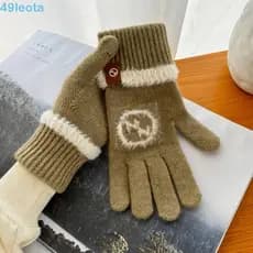 LEOTA Luvas De Ponta Dos Dedos Com Tela Sensível Ao Toque , Quentes De Inverno Parafuso Longo À Prova De Frio Femininas