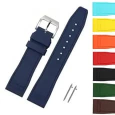 Pulseira De Borracha À Prova D'água Relógio De Silicone 20mm 21mm 22mm Substituição Homens Mulheres Pulso