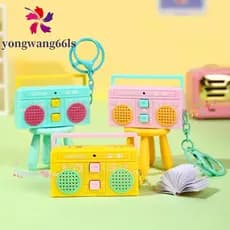 Chaveiro Em Formato De Rádio YONGWANG , Pendurado Para Gravação Nostálgica , Pingente De Gravador De Fita Acrílica