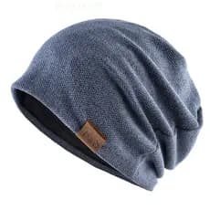 Moda Gorro Chapéu Para Homens E Mulheres Outono Inverno Malha Cor Sólida Crânios Gorros Macios Chapéus Hip Hop