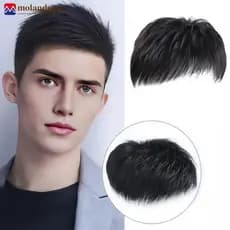 Mandogo Peruca Masculina Cabeça Bloco De Substituição Polegada Mediterrâneo Cabelo Careca Cobrindo Branco Respirabilidad