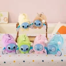 Stitch Caso De Lápis De Pelúcia Ponto Comer Algo Antes Do Sono Série Caneta Saco Crianças Escola Casa Papelaria Caixa Li
