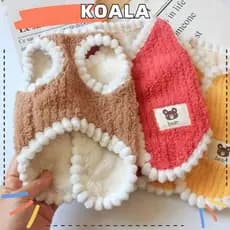 KOALL Roupas Para Animais De Estimação , Casaco Quente De Inverno Cachorro Buldogue Francês , Fantasia De Lã Macia , Jaq