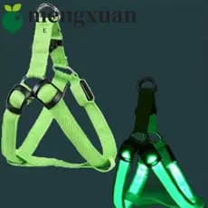 Coleira LED para Cães MENGXUAN1, Colete Luminoso Ajustável para Animais de Estimação JSMT