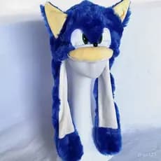 Gorro Sonic The Hedgehog para Crianças, Meninos e Meninas, Gorro Térmico de Animal de Desenho Animado