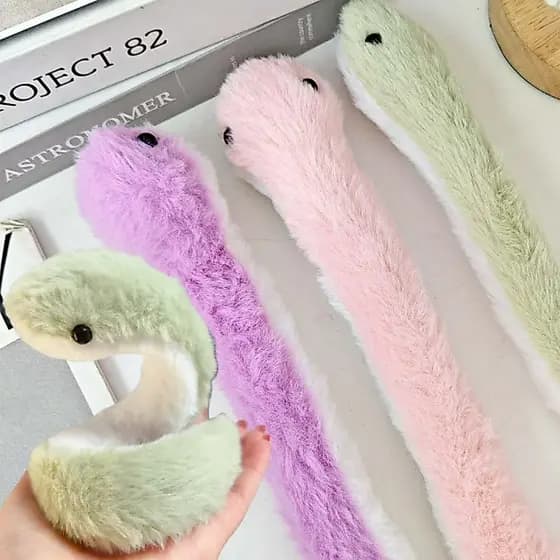 35CM Engraçado Dobrável Pequena Cobra Boneca De Pelúcia Crianças Adorável Criativo Macio Mascote Brinquedos Casa Ornamen