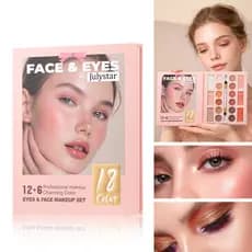 Paleta de sombras de maquiagem Facial contorno Natural iluminando fosco fino piscando paleta de sombras 1EX6