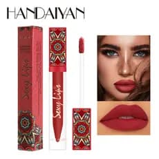 HANDAIYAN Lip Gloss Matte Matte Antiaderente Copo Estilo Boêmio Batom Lip Gloss N5DM
