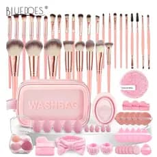 Pincel de maquiagem 72PC ferramenta de maquiagem grande conjunto modelador de cílios beleza ovo IL6O